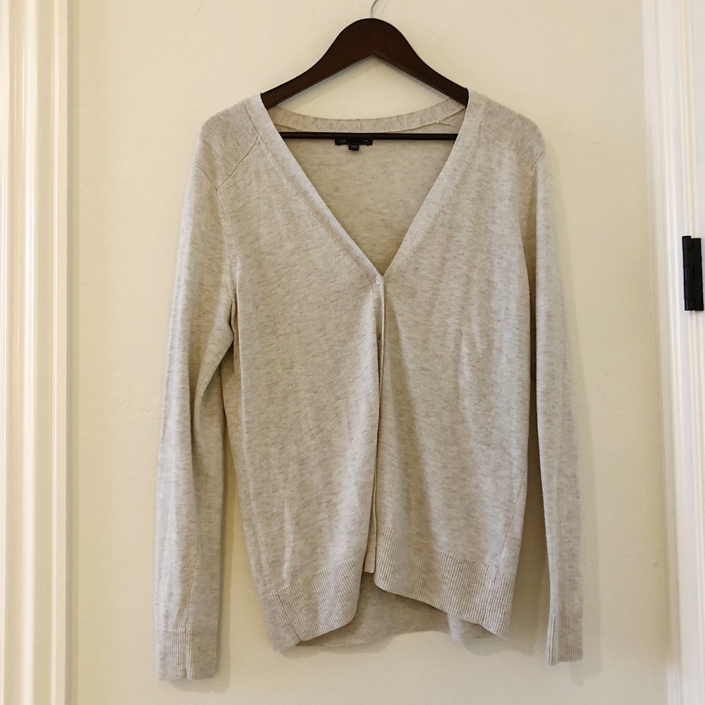 Light gray heathered cardigan